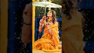 yellow saree for haldi function #viral #haldi #yt