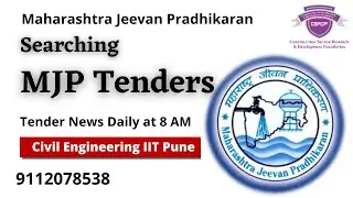 How to Search MJP Tenders E Tender News www.mahatenders.gov.in #MJP #PWD #Watersupply