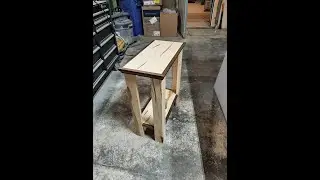 Beautiful Walnut and Maple Table - Danish Oil Natural Finish