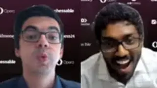 Adhiban Starts Laughing After the Game Because He Plays b3 in the First Move and Beats Anish Giri