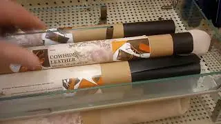 Leather in Hobby Lobby possibly would repair a cuckoo clock bellows. 20220118 133604
