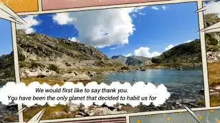 A letter to Mother Earth - an output