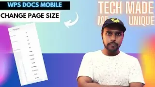 how to change page size in wps office docs mobile