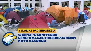 Ratusan Tenda Hiasi Masjid Habiburrahman Kota Bandung