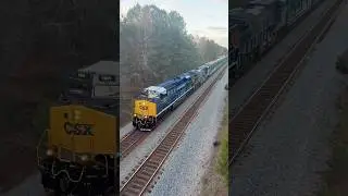 CSX #1981 &ldquo;Pan am&rdquo; heritage unit at South Collier in Dinwiddie, VA