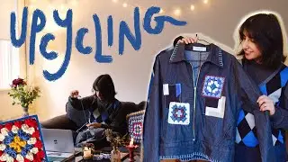 Upcycling Thrift Finds with Crochet ✨ (preparing for an artist market!)
