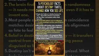 5 Psychology Facts About Destiny That&rsquo;ll Change How You See Life