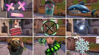 All Flex in game showcase《+Bubblegum Deathwish Flex》【 VALORANT New Flex 】