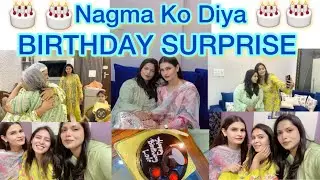 Nagma Ko Birthday Surprise dene gae uske ghar 🎂 | umreh ki mubarak baad ❤️  # farhavlogs #vlog 