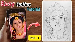 Mallika Singh as Radha Drawing , Radha ji Drawing with Doms colour pencils