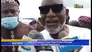 Akeredolu Assures Ondo People Of More Dividends Of Good Governance.