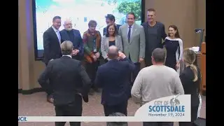 City Council members celebrate after the Axon Vote November 19 2024. This is how is all started.