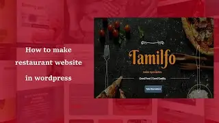 How to Make a FREE Food Delivery & Restaurant Booking Website in WordPress for free | Tamil
