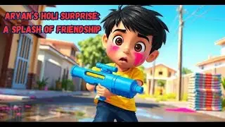 Aryan&rsquo;s Holi Surprise-A Splash of Friendship #HoliReadAloud  #PictureBookReadAloud #HoliSpecialStory