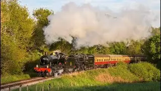 7822 & 75069 - 12 Coach Mega Train ! West Somerset Railway Spring Gala !