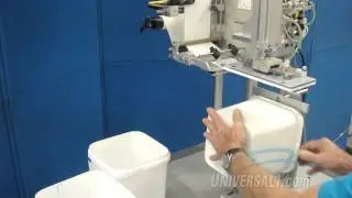 Tamp for square pails with mandrel