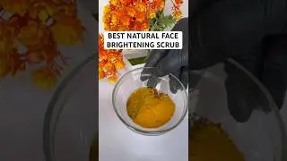 Face scrub for skin brightening. Natural face scrub. #facescrub #skinbrightning #naturalremedy #face
