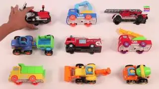 mini construction vehicles for kids | pull back toys for toddlers | learn vehicle names