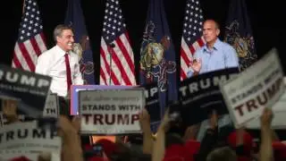 Lou Barletta and Tom Marino at Donald Trump rally in Harrisburg