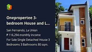3-bedroom House and Lot Rfo For Sale in Rufina Heights ,San Fernando La Union, Philippines 