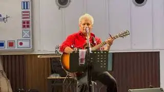 Tom Lovato performs at Stormy Point Village Pirate's Harbor Last night (August 29, 2025).