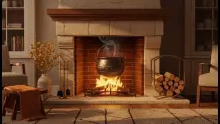 8 Hours Cozy Fireplace 🔥 Crackling Fire Sounds for Sleep, Relax & Study