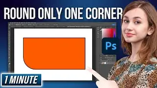How to Round Only One Corner in Photoshop - EASY!