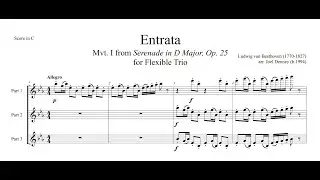 Flex Woodwind Trio: Serenade Op. 25, I. 