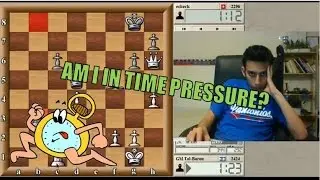 AM I IN TIME PRESSURE? | Blitz Chess #10: Tal vs. echeck (Gruenfeld Defence)- ICC 5-minute pool