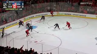 Charlie McAvoy Manhandles Sidney Crosby and Canada in First 4 Nations Face-Off Matchup in Montreal!