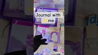 journal with me | easy purpul journal idea 💡