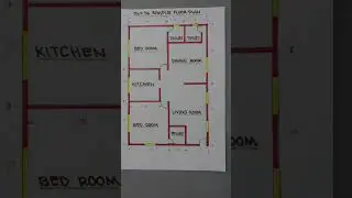 26X36 SIMPLE HOUSE GROUND FLOOR PLAN #ofw #residential #floorplan #house #shorts #short