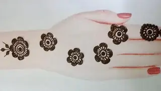 Simple mehandi design 