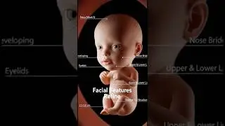 Week 9 of Pregnancy: Facial Features & Muscle Strength  #InsideTheWomb #MedicalAnimation #ScienceTok