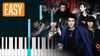 SUPER JUNIOR (슈퍼주니어) X REIK 'One More Time (Otra Vez) 100% EASY PIANO TUTORIAL