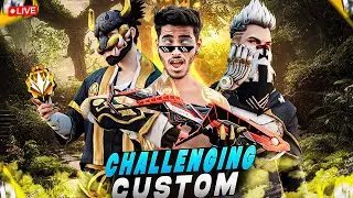 Custom Rooms & CS Rank Push💀 Free Fire 4 vs 4  Custom Room 👽 #nonstopgaming #freefire