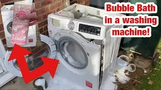 Hoover H3W69TME H Wash 300 || Experiment 4: Bubble bath (COMPLETE FAIL! END OF THE HOOVER ALREADY?)