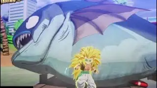 Dragon Ball Z Kakarot glitch Gotenks Super Saiyan 3 in free roam