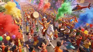 Motu Ki Nikli Baraat 🎉 | Motu Dulha On Horse 🐎 | 3D Kids Cartoon Song | Indian Wedding Baraat