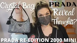 PRADA CRYSTAL Re-Edition 2000 | Handbag Reveal, Thoughts, What Fits Inside? | Rachel Went Shopping