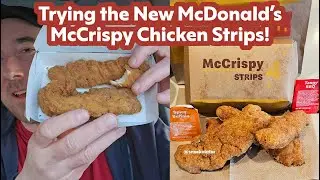 Trying the New McDonald's McCrispy Chicken Strips for Snack Wraps Return #mcdonalds #fastfood #food