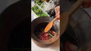 Axone fish stew, Nagaland foods. Rustic food. Easy and simple cooking.