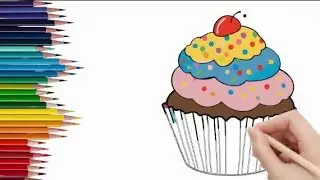 How to Draw Basketball, Beach, and Cupcake Easy Step by Step | Drawing for Beginners, Girls and boys