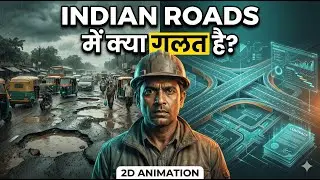 भारतीय सड़कों का कड़वा सच | Who Is Really Responsible for Bad Roads?|2d Animation|