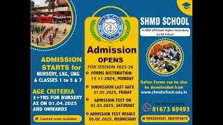 SHMD SCHOOL JAIGAON (ADMISSION 2025-26)