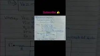 Basics of LOGARITHMIC AMPLIFIER in OPAMP💡 #shorts #youtubeshorts #electrical #electronics #eee