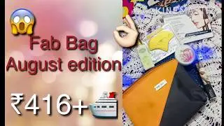 August Fab Bag 2018 | 10% Discount codes | Unboxing | pooja |