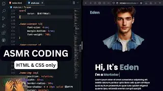 ASMR - Responsive and Simple Portfolio Website using HTML & CSS ONLY -(NO TALKING)