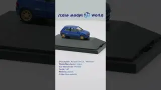 1:87 herpa Renault Clio 2L Williams - Scale Model World #shorts