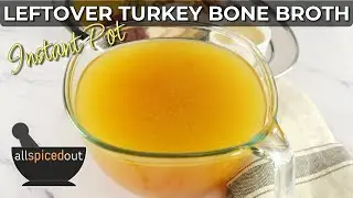 How to Make Instant Pot Turkey Bone Broth Recipe - No Voice